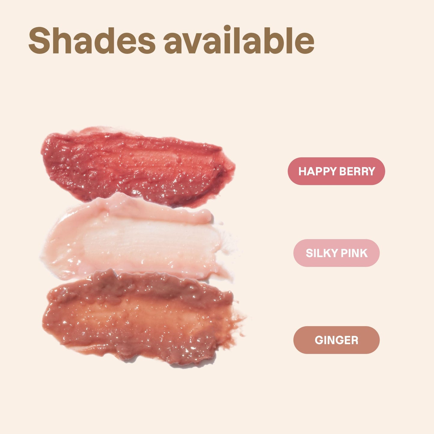ATTITUDE Oceanly Sheer Lip Gloss Stick, EWG Verified, Titanium Dioxide-Free, Vegan Makeup & Beauty, Cruelty-Free, Plastic-Free, Happy Berry, 0.12