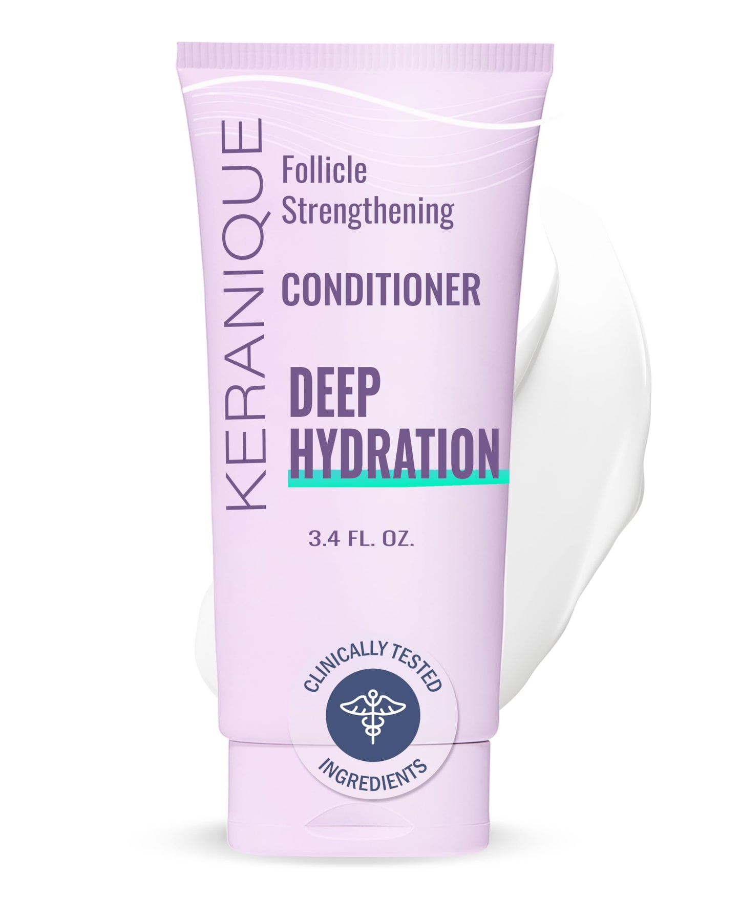 Keranique Hydrating Deep Conditioner for Dry Damaged Hair - Deep Hydration Hair Conditioner for Women with Keratin - Intense Hydrator for Repairing