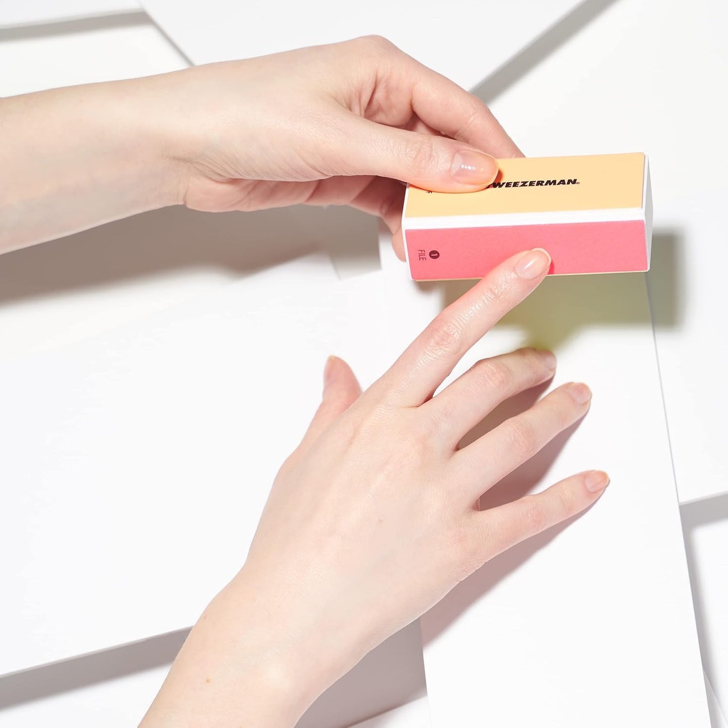 Tweezerman Neon 4-in- File, Smooth & Shine Block