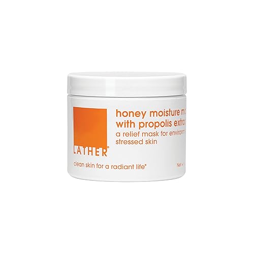 LATHER Honey Moisture Mask With Propolis Extract - Hydrating Face Mask for Dull Skin - Visibly Renew, Moisturize & Boost Hydration for Combination