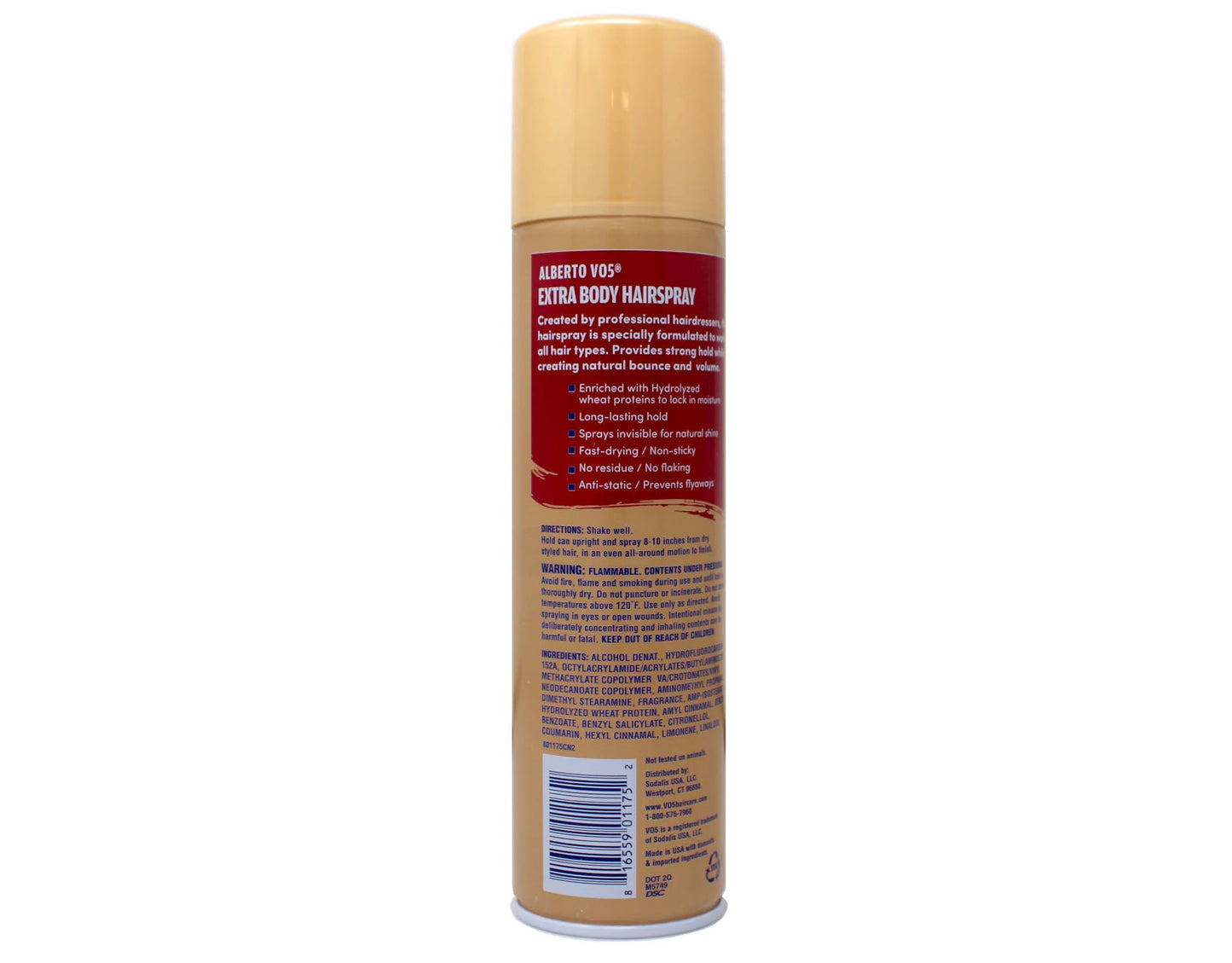 VO5 Hairspray Extra Body Crystal Clear 8.5 oz ( Packs of 4)
