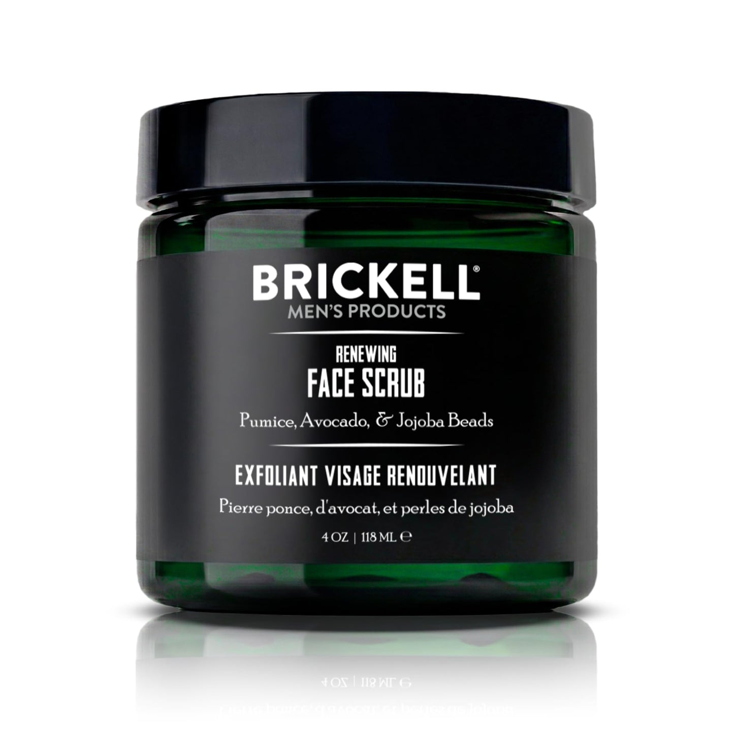 Brickell Men's Renewing Face Scrub for Men, Deep Exfoliating Facial Scrub Formulated with Pumice, Caffeine and Jojoba Beads, 4 Ounce, Scented Beauty and Personal Care Brickell Men's Products Default Title