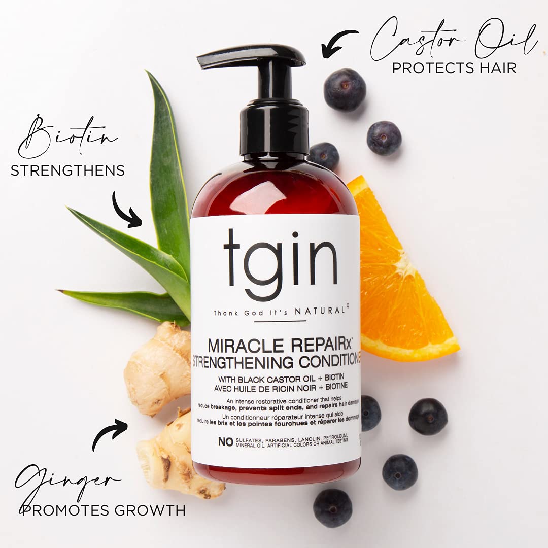 tgin The Growth Package: MRx Strengthening Shampoo and Conditioner, MRx Protective Leave In Conditioner, MRx Anti-Breakage Serum - Gift Set