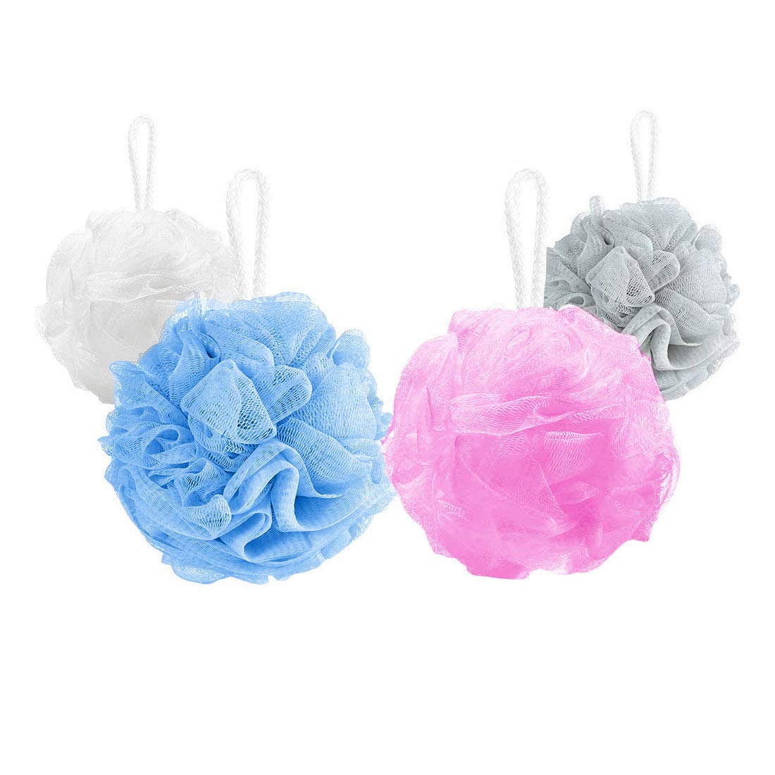 10 Pack of Bath Loofah Shower,Small Size Sponge Pouf Body Scrubber Exfoliator Scrubber Ball,Mesh Bath and Shower Sponge for Kids Women Men Body Wash