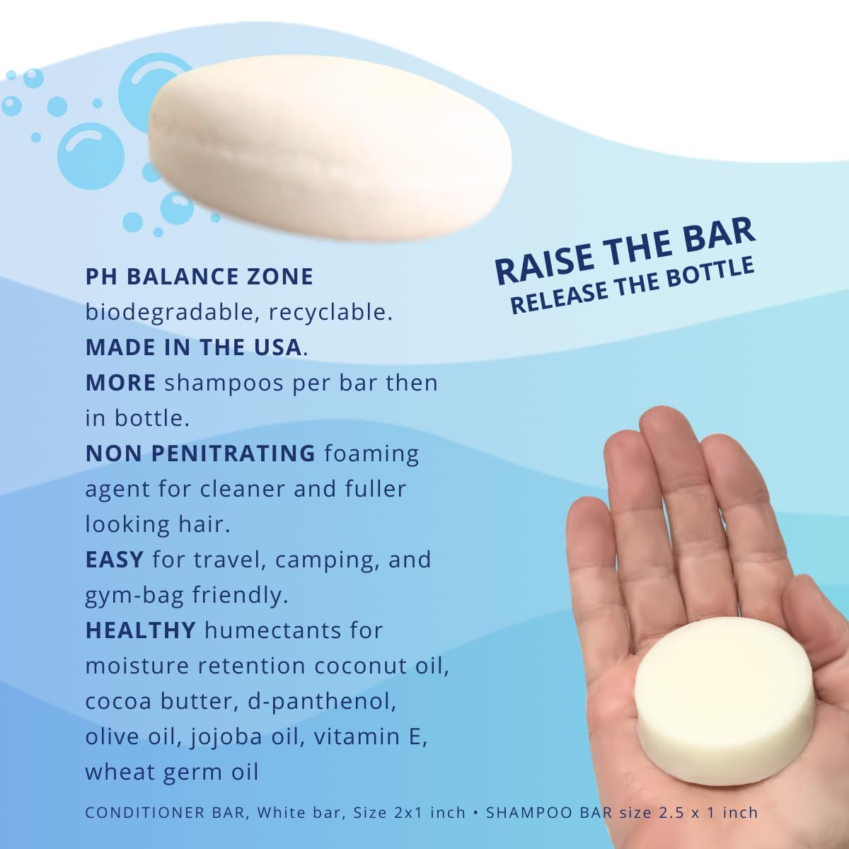 SPIRALEAF Solid Shampoo Bar & Conditioner Bar Set, UNSCENTED, Limited Ingredients, Concentrated Formula, Fragrance-Free, Dye-Free, Premium Hair Care