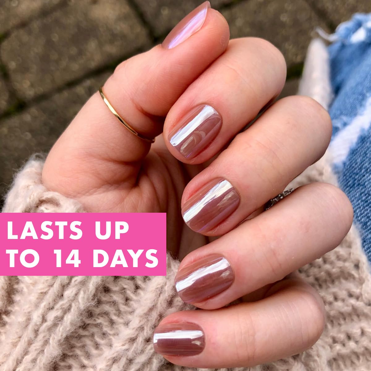 Olive & June Minimalist Instant Mani Press On Nails (Glue) | 42 Fake Nails, 21 Sizes | Non-Toxic, Long-Lasting Barely-There Look | Salon-Quality at Beauty & Personal Care Olive & June