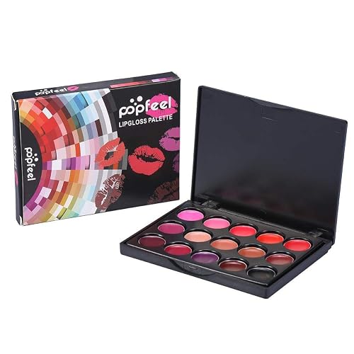 15 Colors Lip Gloss Palette, Makeup Set Makeup Kit Camouflage Lipstick Case Lip Gloss, Ideal For Both Professional For Lipstick And Personal Use