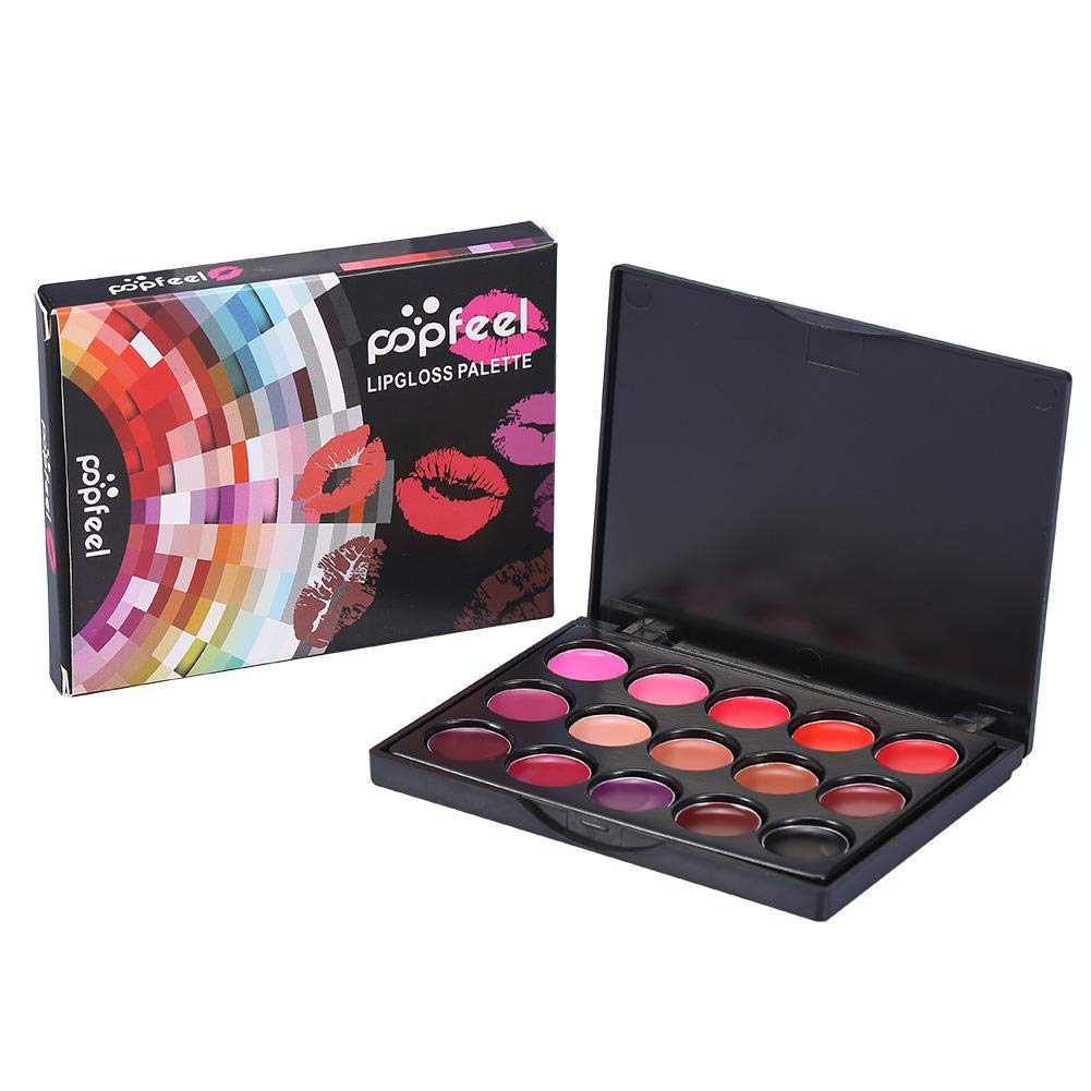 15 Colors Lip Gloss Palette, Makeup Set Makeup Kit Camouflage Lipstick Case Lip Gloss, Ideal For Both Professional For Lipstick And Personal Use