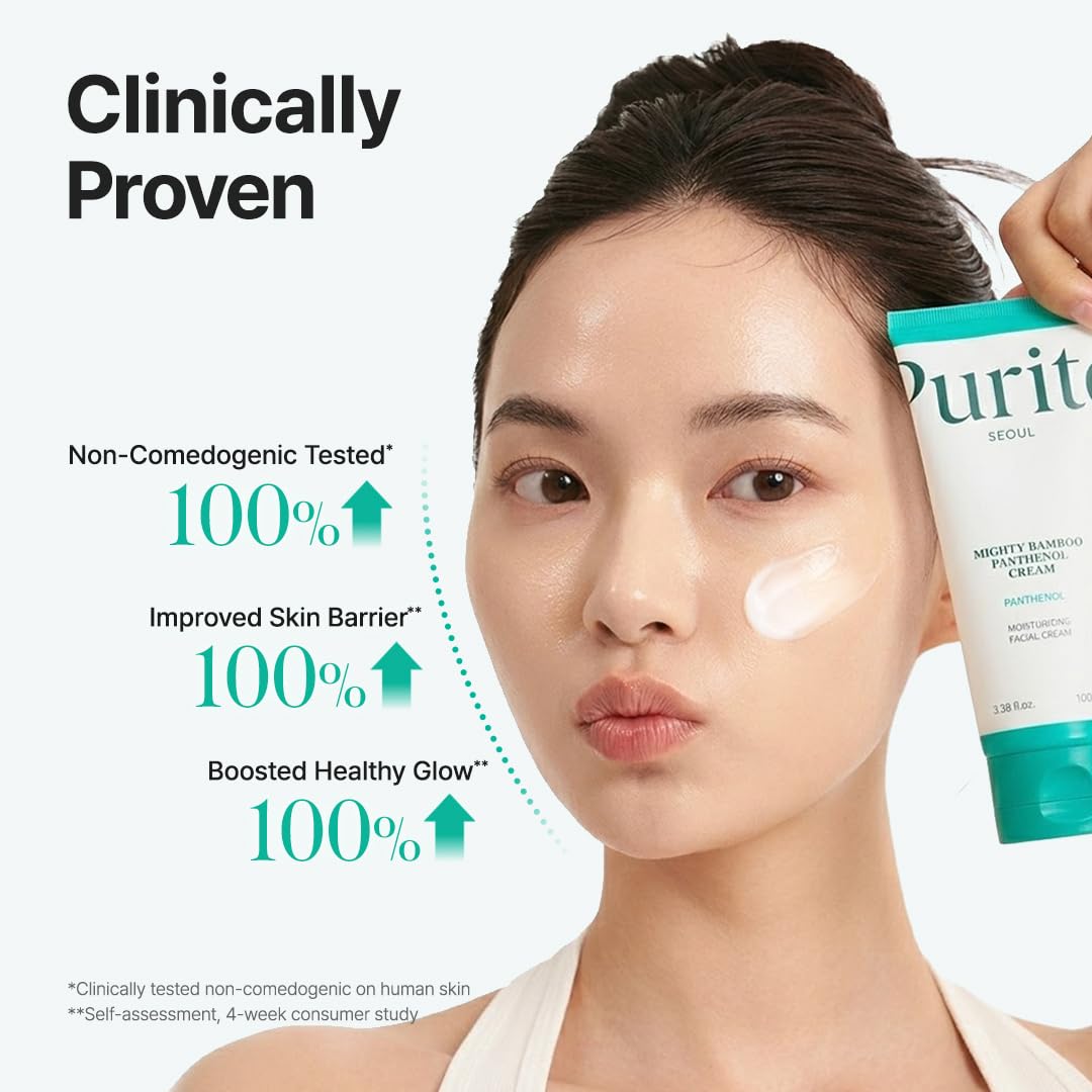 PURITO Panthenol 10% Barrier Cream | Face Moisturizer for Skin Barrier Repair | All skin types, sensitive and blemish-prone skin | Non-Comedogenic Beauty and Personal Care PURITO
