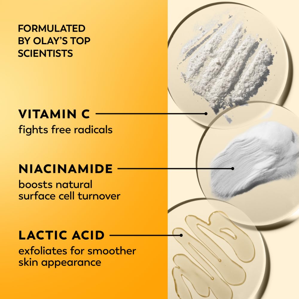 Olay Regenerist Radiance Vitamin C Face Moisturizer: Bright & Even Lightweight Cream for Women - Brightens, Hydrates, Evens Tone + Texture for Glowing