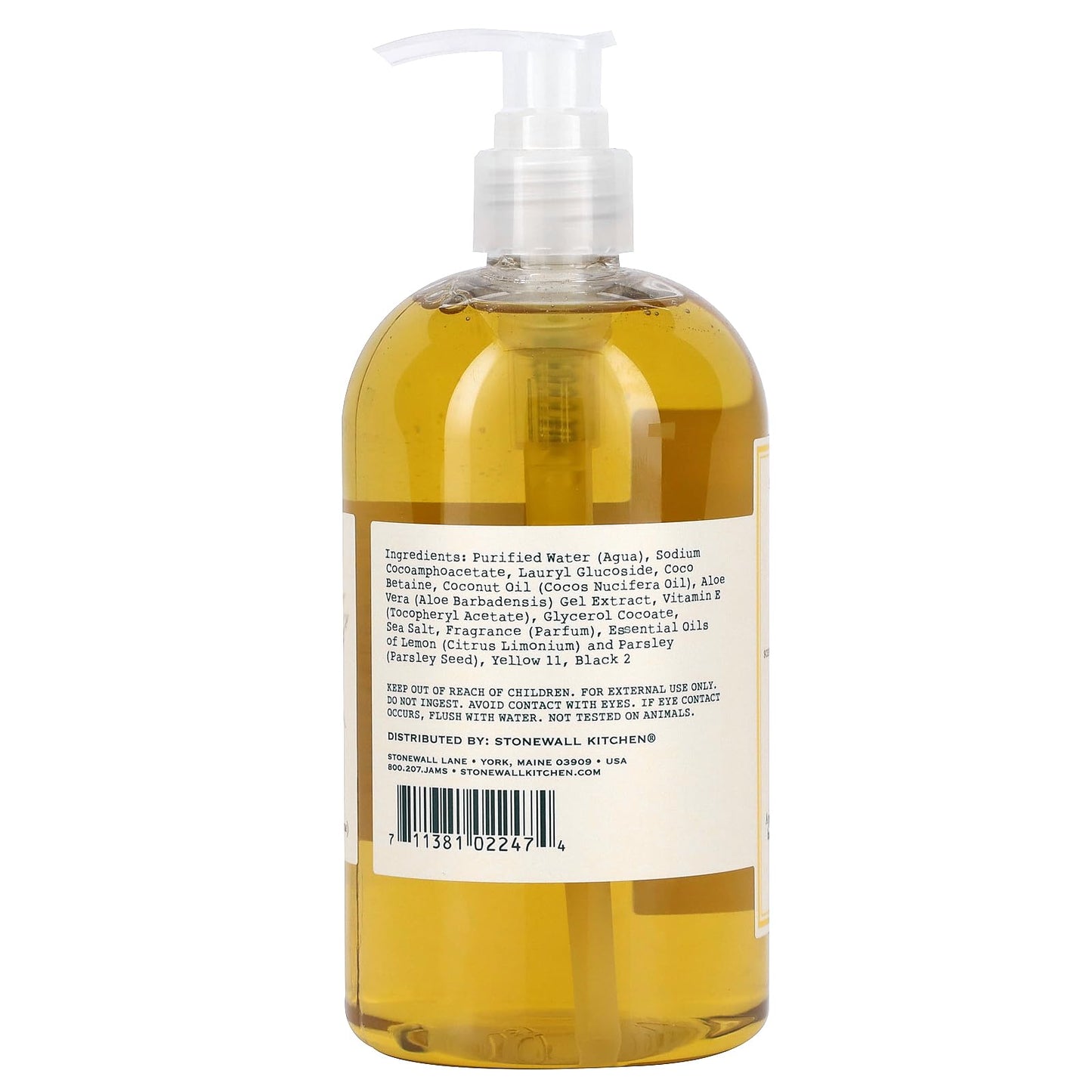 Stonewall Kitchen Lemon Parsley Hand Soap, 16.9 Ounce
