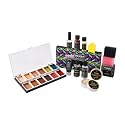 T TOGUSH Halloween Makeup Special Effects SFX Makeup Kit 12 Colors FX Palette Face Body Painting with Fake Blood,Scar Wax,Spirit Gum,Castor