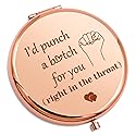 Gevody Best Sister Gifts Funny Compact Makeup Mirror Friendship Gifts for Girls Best Friend Birthday for Women Soul Sister Travel Makeup Mirror