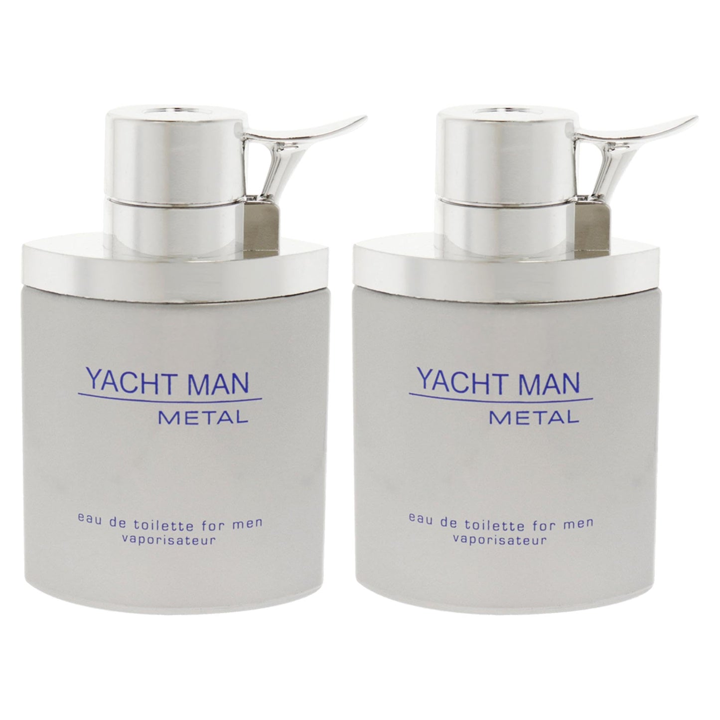 Myrurgia Yacht Man Metal EDT Spray Men 3.4 oz Pack of 2