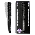 ERGO Ceramic Ionic Round Brush for Blow Out - Salon Quality Hair Brushes for Women - Roller Brush for Blow Drying, Wet and Dry Hair Styling