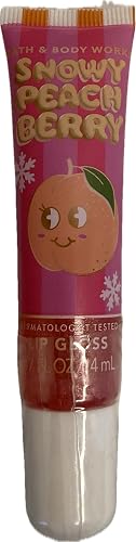 Bath and Body Works Snowy Peach Berry Tinted Lip Gloss .47 Ounces