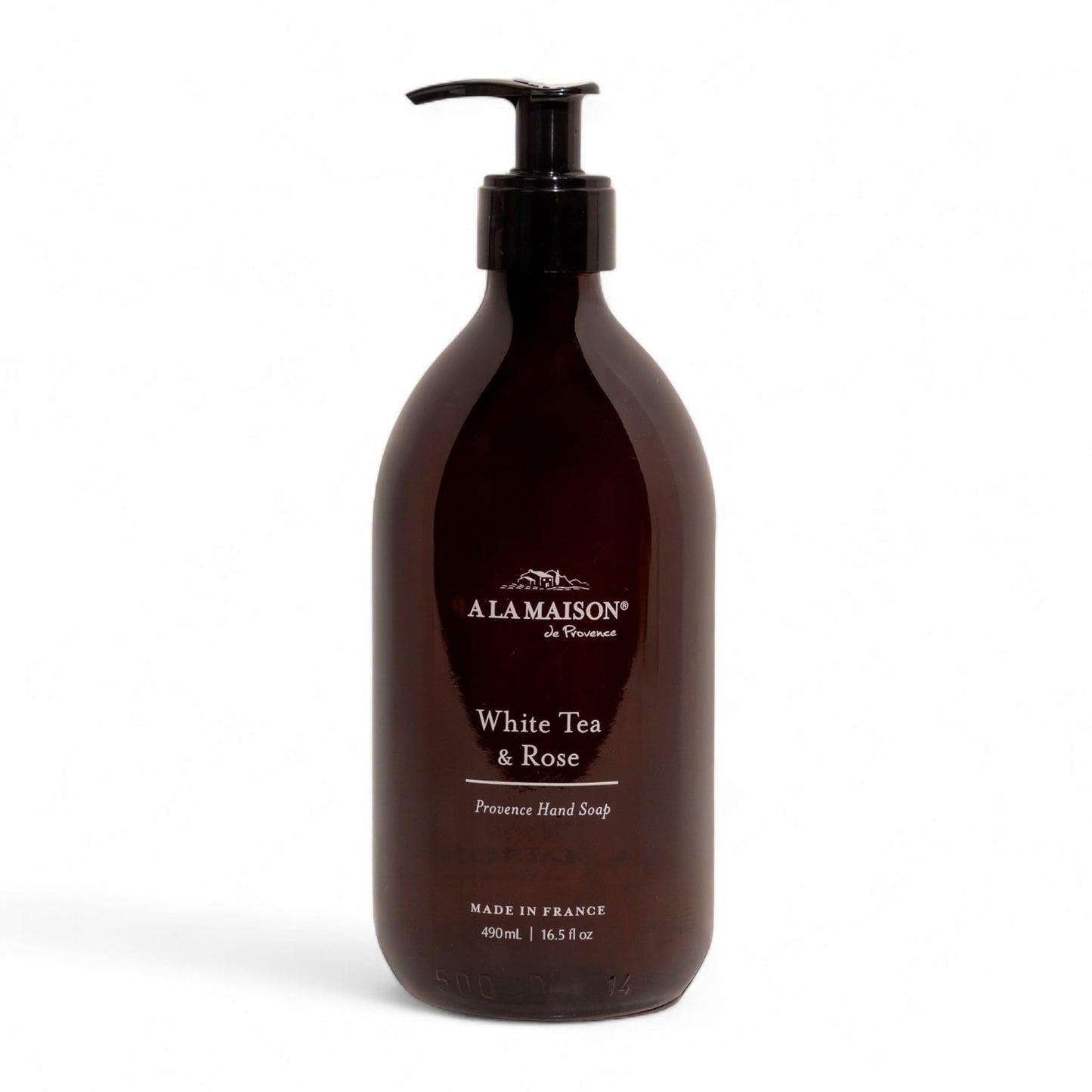 A LA MAISON Hand Soap Gift Set - Glass Hand Wash, Eco-Friendly & Recyclable - Plant-Based, Biodegradable, Made in France - 16.9 fl oz - Amber