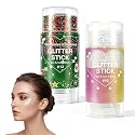 4th of July Glitter Stick, Patriotic Red White and Blue Face Hair Body Glitter Stick, 4th of July Outfits for Women Men, Sparkling Glitter Makeup