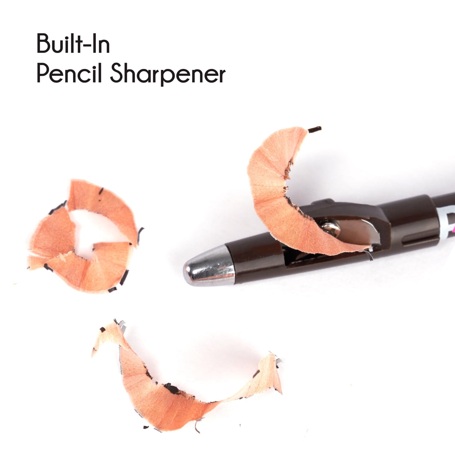 Kiss Go Brow Eyebrow Wooden Pencil Dark Brown (6 Pieces)