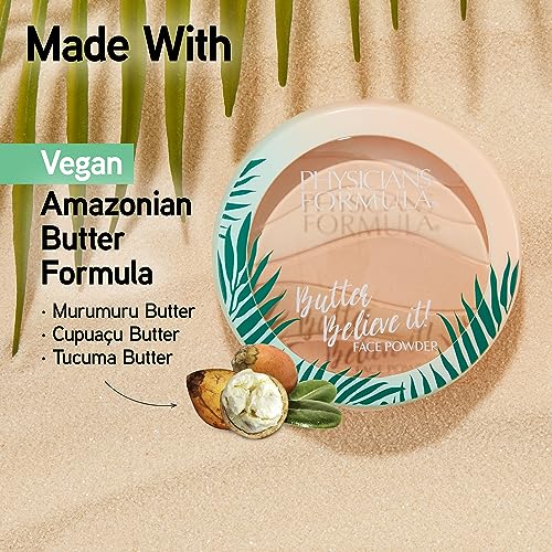 Physicians Formula Murumuru Butter Believe It! Pressed Face Powder, Buildable Coverage with Creamy Finish, Enriched with Amazonian Butters