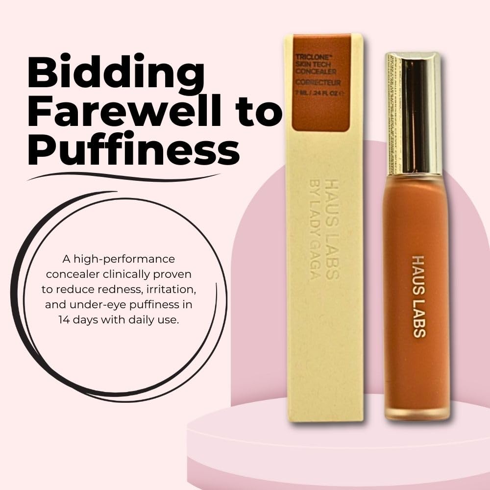 Haus Labs Triclone Skin Tech Hydrating + De-puffing Concealer with Fermented Arnica - 41 Medium Deep Neutral