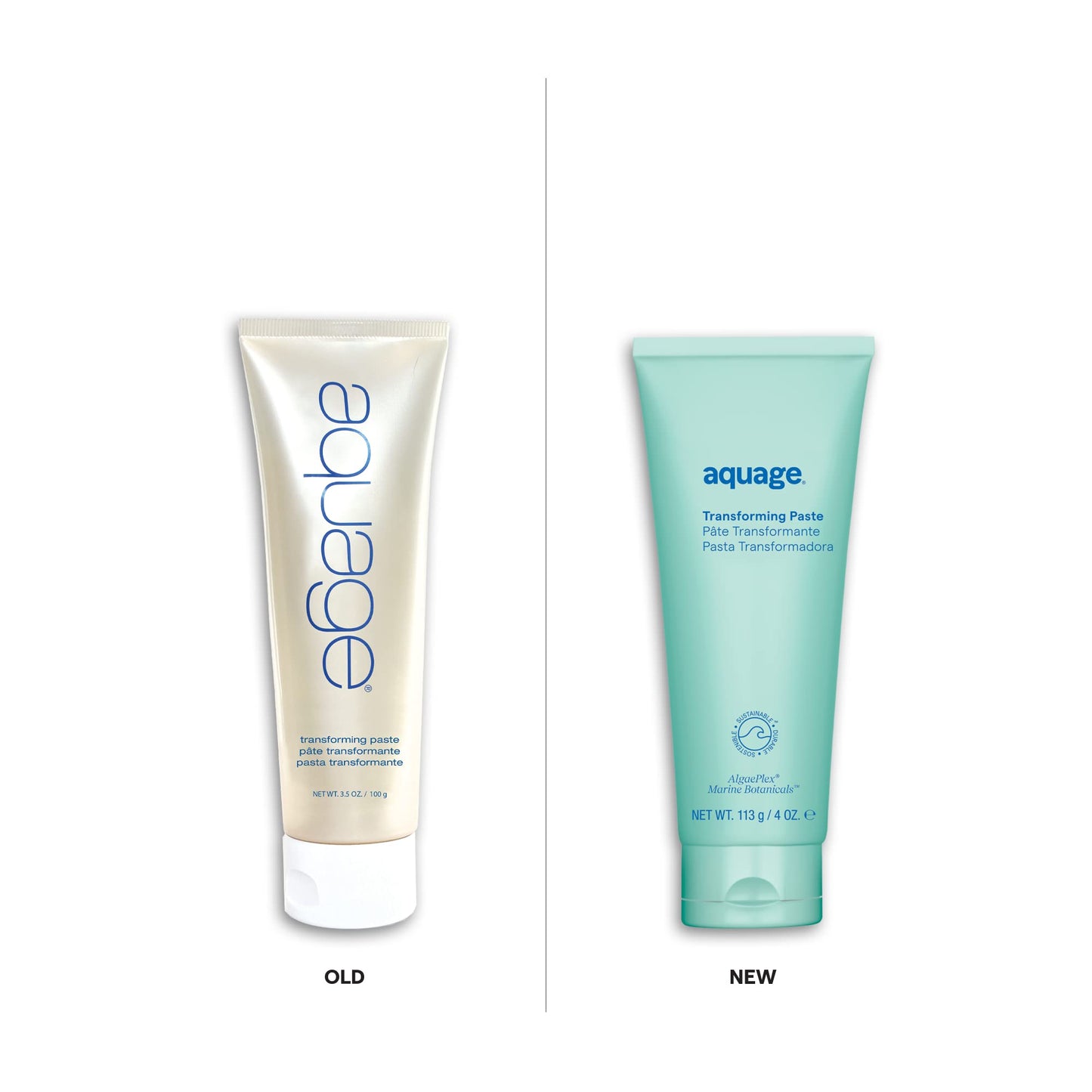 AQUAGE Transforming Paste, Ultra-Firm Hold Texturizer, Combines Flexibility of a Wax With The Hold of Hairspray, 4 oz