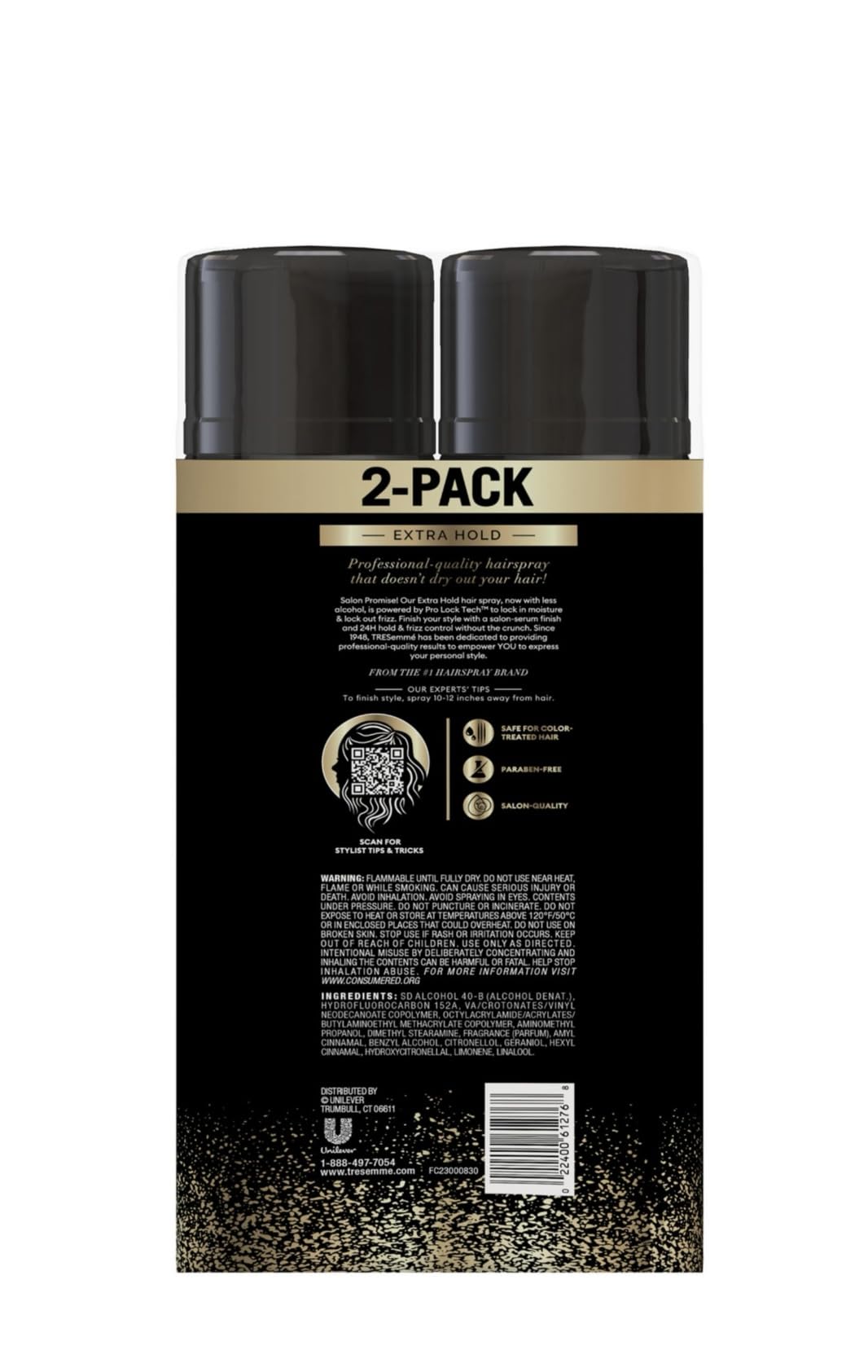 TRESEMME Tres Two Spray EXTRA HOLD 14.6 fl oz (pack of 2)