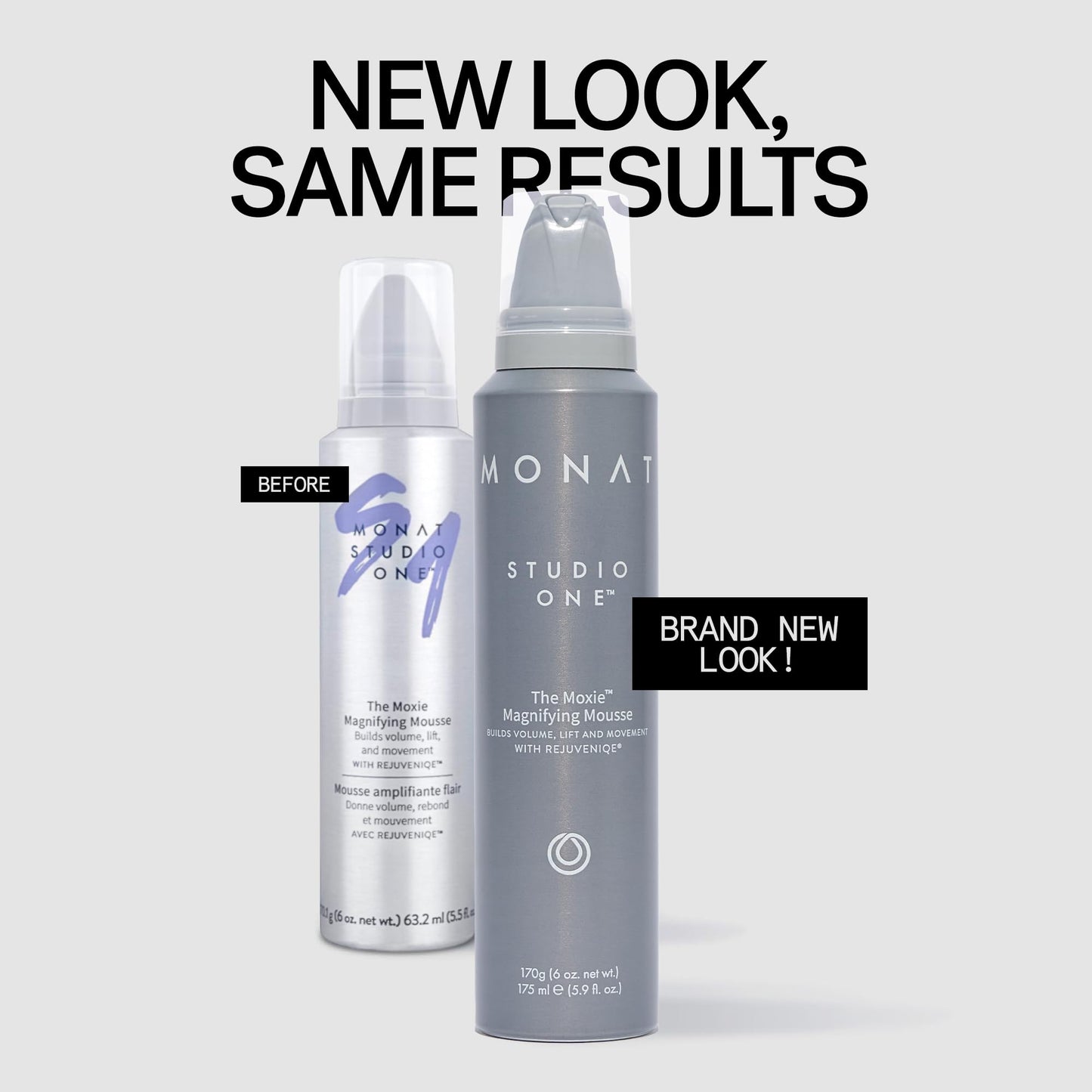 MONAT Studio One™ The Moxie™ Magnifying Mousse -Lightweight Hair Mousse, Long-Lasting Anti Frizz, Helps Create Voluminous Style w/Touchable Hold. Soft
