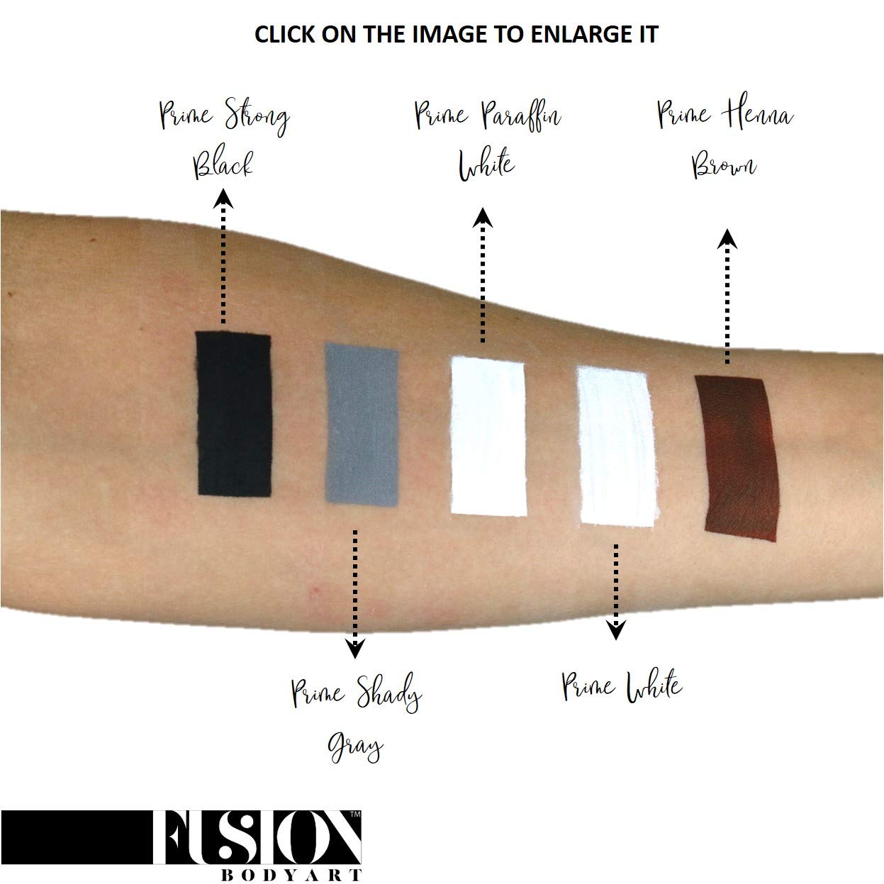 Fusion Body Art Pro Face Paint | Prime White (32gm), Professional Quality Water Activated Face and Body Paint Supplies Single Makeup Cake