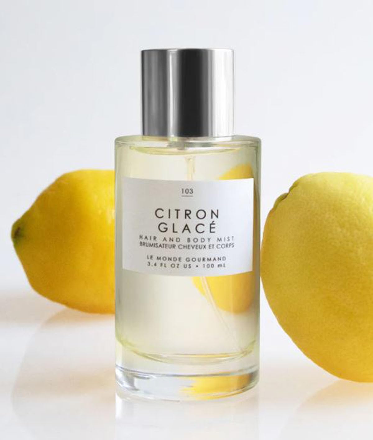 Gourmand Citron Glaze Hair + Body Mist 3.4 Fl.Oz! Blend Of Lemon, Jasmine, and Rock Sugar! Perfumed Hair & Body Mist For All Day Long-Lasting
