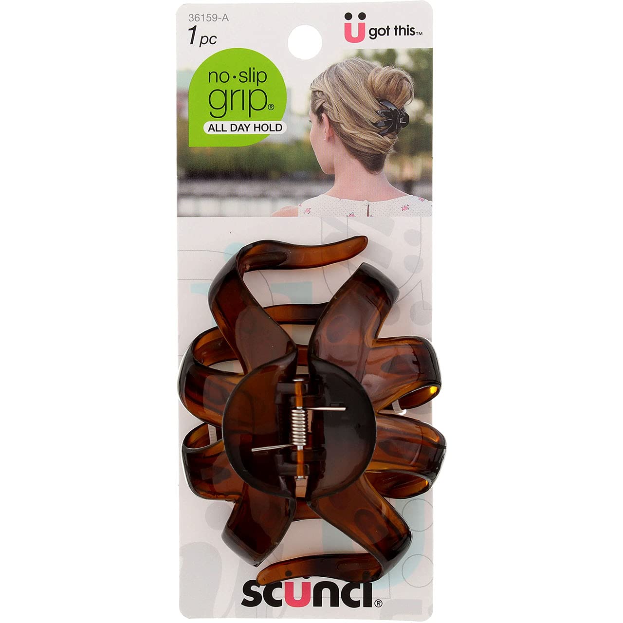 Scun 8.5cm Octopus Clip Size Ea Scunci 8.5cm No Slip Octopus Clip 1ct