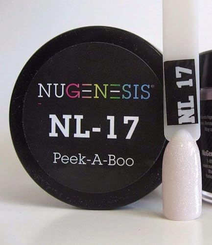 NuGenesis Nail Dipping Powder Color 1.5oz/43g Jar - (NL17 PEEK A Boo) Beauty & Personal Care Nugenesis