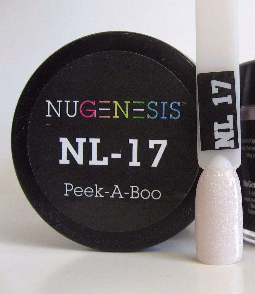 NuGenesis Nail Dipping Powder Color 1.5oz/43g Jar - (NL17 PEEK A Boo) Beauty & Personal Care Nugenesis
