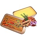 Exquisite SANDALWOOD Perfume - Eau de Cologne - Solid Balm - Aromatherapy Essential Oils (Santalum Album, Spruce, Amber, Palo Santo, Saffron, Wood)