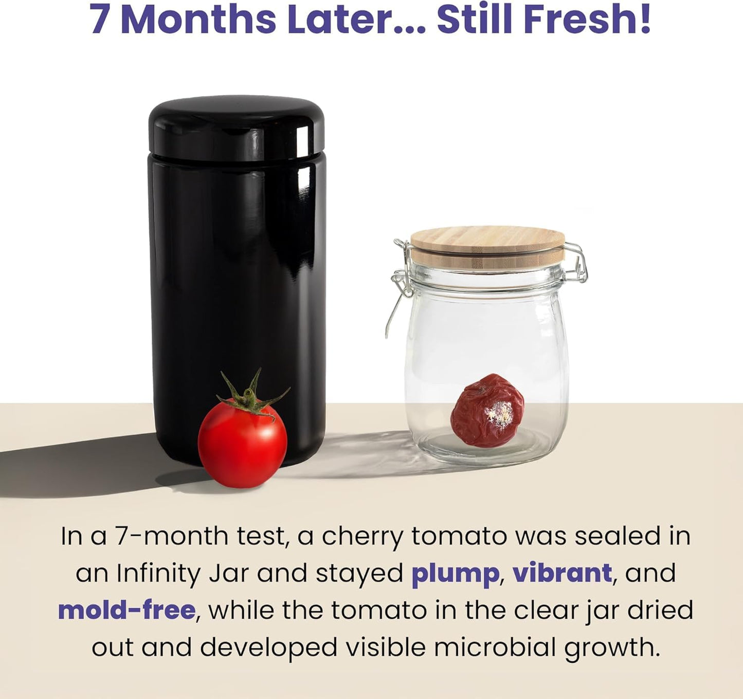 Infinity Jars 500ml (17 fl oz) Airtight UV Glass Jars Odor Blocking, Antistatic, Light Blocking Containers for Herbs, Coffee, Tea & Spices Durable…