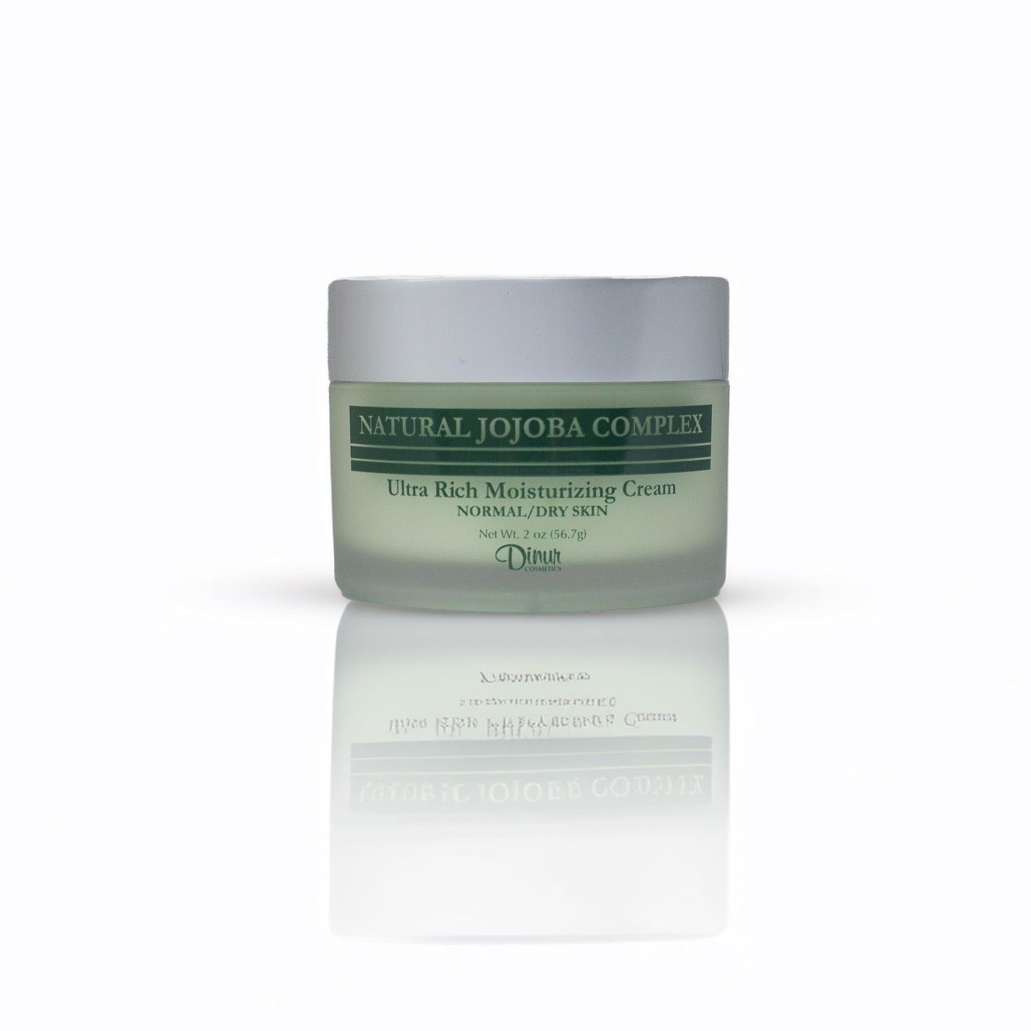 Dinur Cosmetics Natural Jojoba Complex Ultra Rich Moisturizing Cream Improves Texture Eliminates Flakiness Best for Dry Skin 2 oz. 56.7g