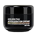 Tanning Gel Cream, 50g Sun Tanning, Soft Brown Intensive Tanning Gel, Tanning Accelerator Cream, Natural Tan Skin with Soft Brown Tanning Lotion