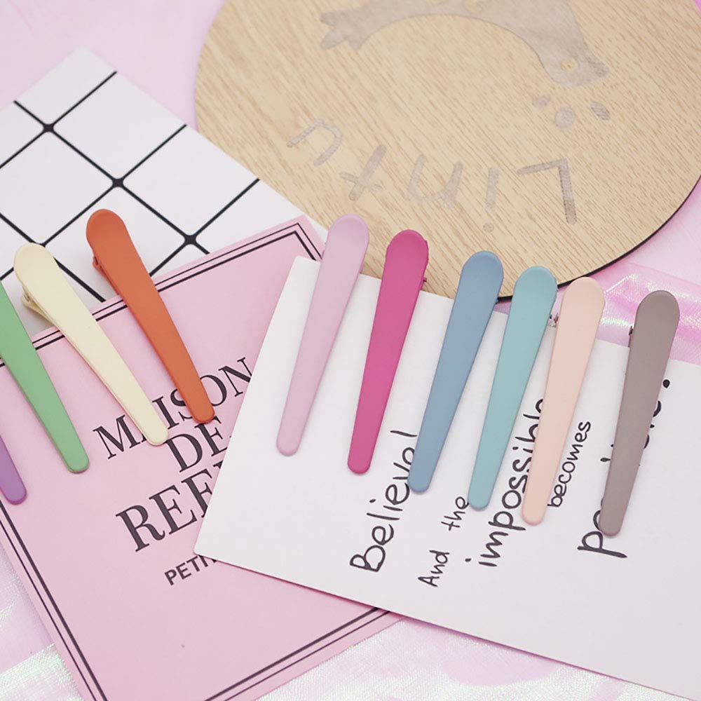 WHITEBRIDGE 5pcs Bow-shaped Hair Clips Band Hair Clips for Styling and Sectioning for Girls Women - Durable Anti-Slip Decoration Hair Clips, Plain