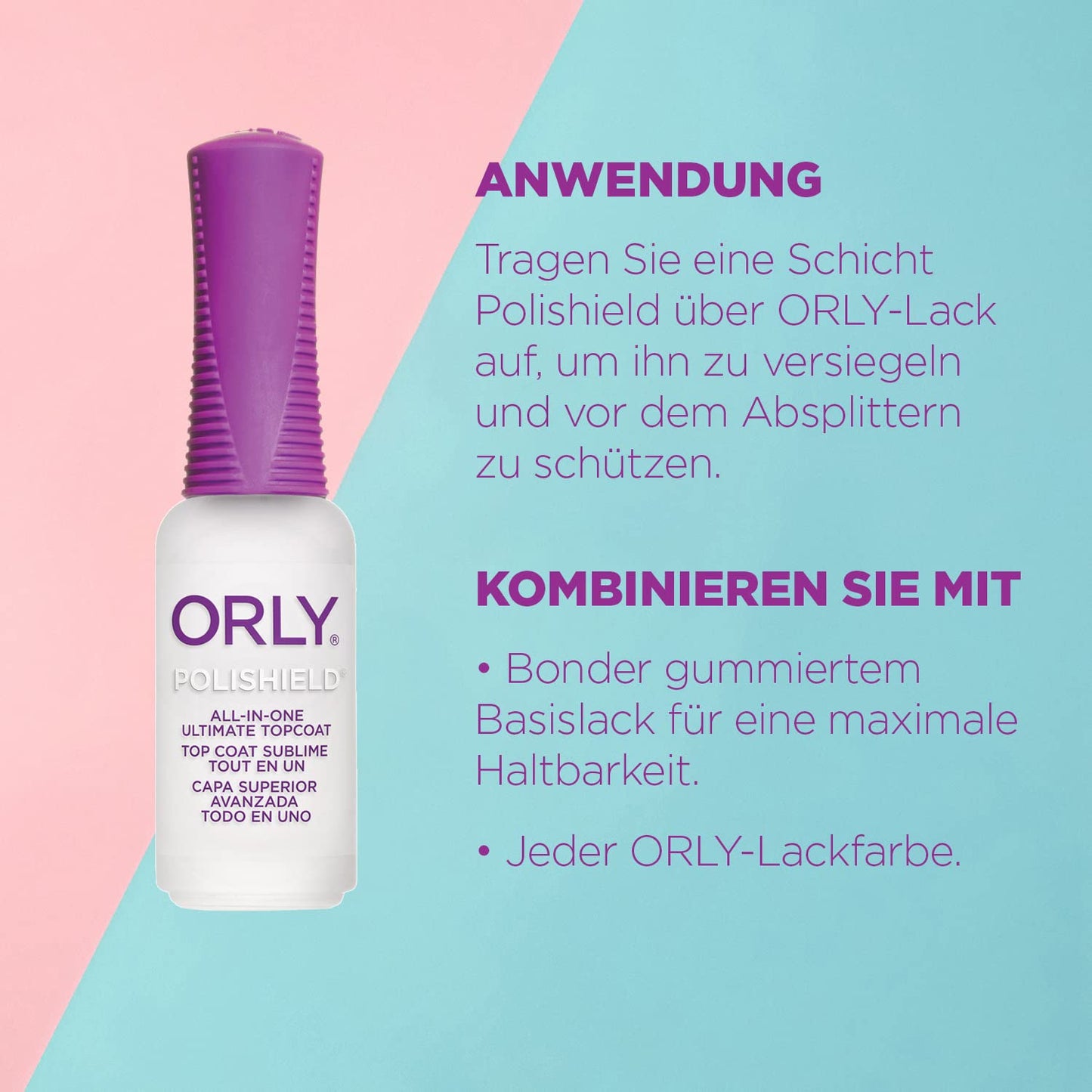 Orly Polishield 3-In-1 Ultimate Nail Top Coat, .3 Ounce Beauty & Personal Care Orly