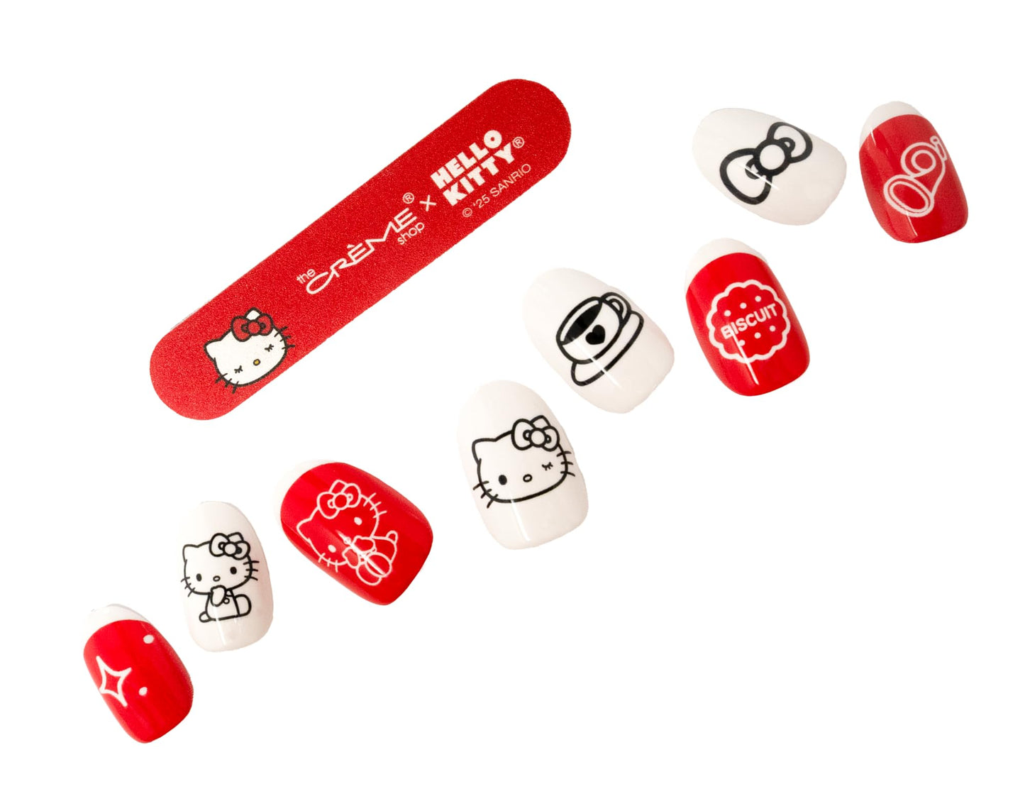 Press on Nails, Artificial Nail Tips for Manicure Beauty & Personal Care the CRÈME shop X HELLO KITTY