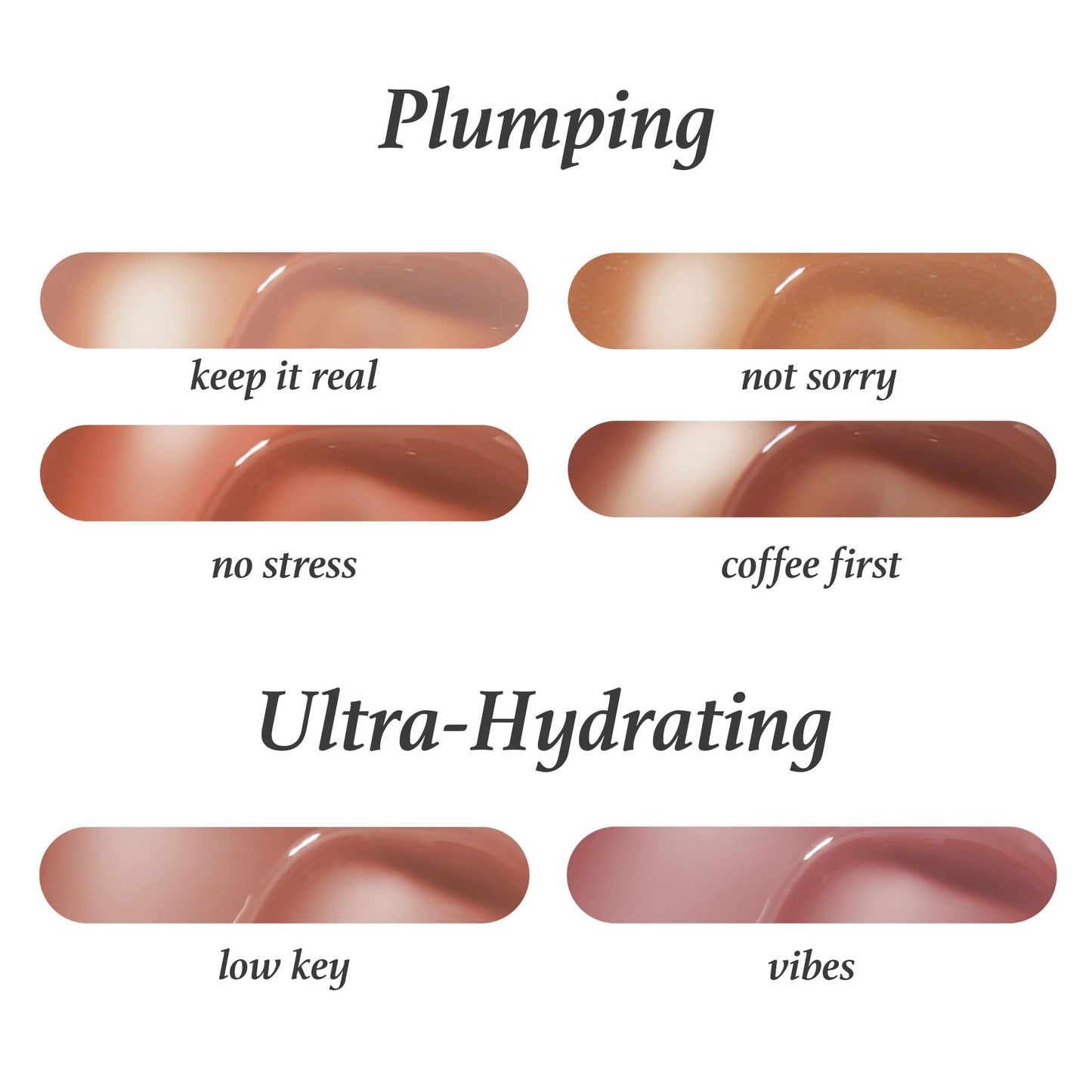 Julep So Plush Plumping Lip Gloss - High-Shine, Non-Sticky Lip Color - Vitamin E for Soothing & Repair - Cruelty-Free, Moisturizing Gloss - Coffee
