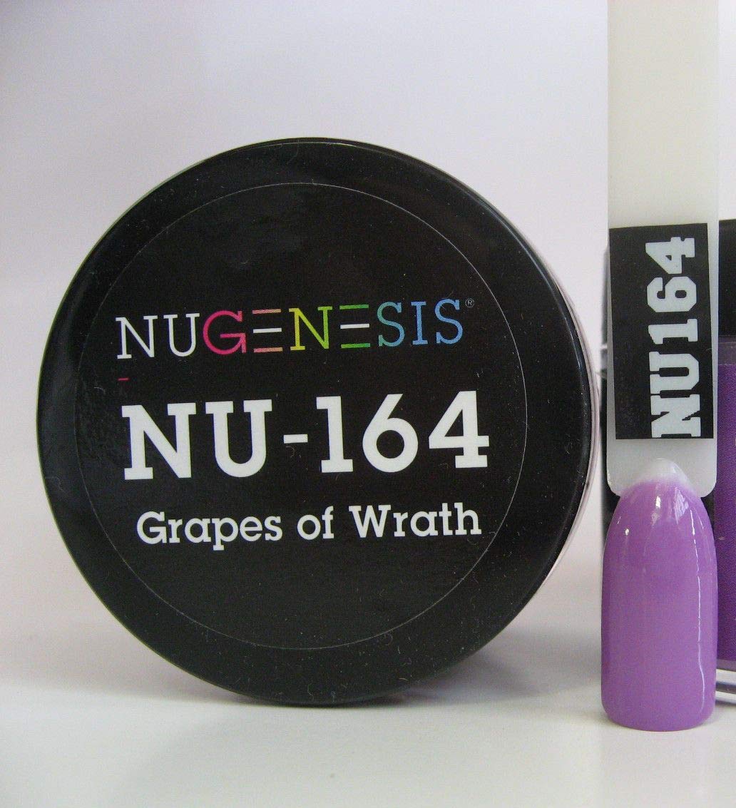 NuGenesis Nail Dipping Powder Color 1.5oz/43g Jar - (NU164 GRAPES OF WRATH) Beauty & Personal Care Nugenesis