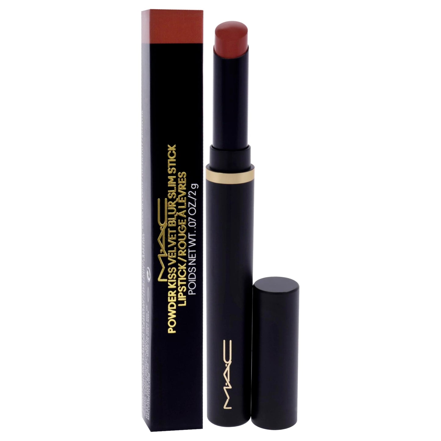 Powder Kiss Velvet Blur Slim Stick - 891 Mull It Over by MAC for Women - 0.07 oz Lipstick