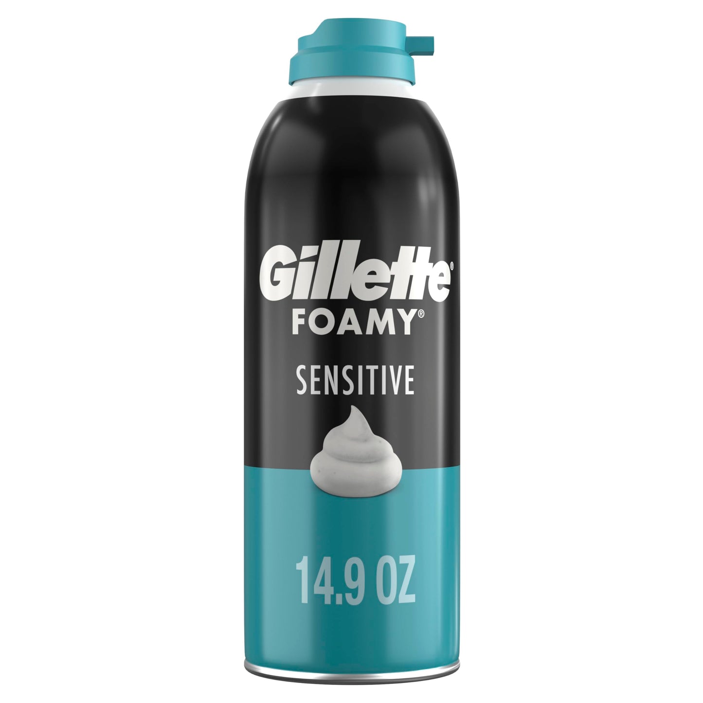 Gillette Foamy Sensitive Shave Foam for Men, Protection Against Shaving Irritation, Quick and Smooth Shave, sensitive skin, shaving cream, 14.9oz Beauty and Personal Care Gillette
