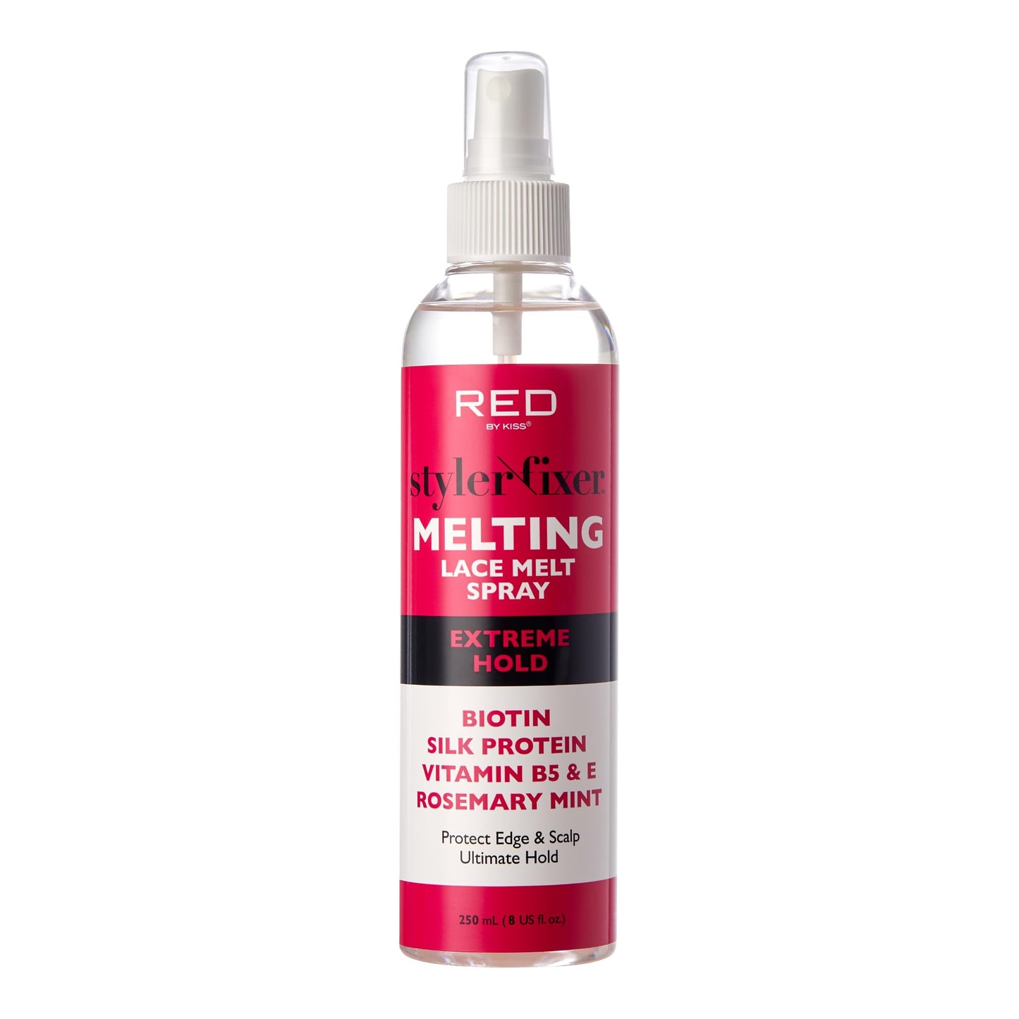 Kiss Lace Melting and Holding Spray - Strong Hair Adhesive for Wigs, Glueless Front Lace Bond (Extreme Hold)
