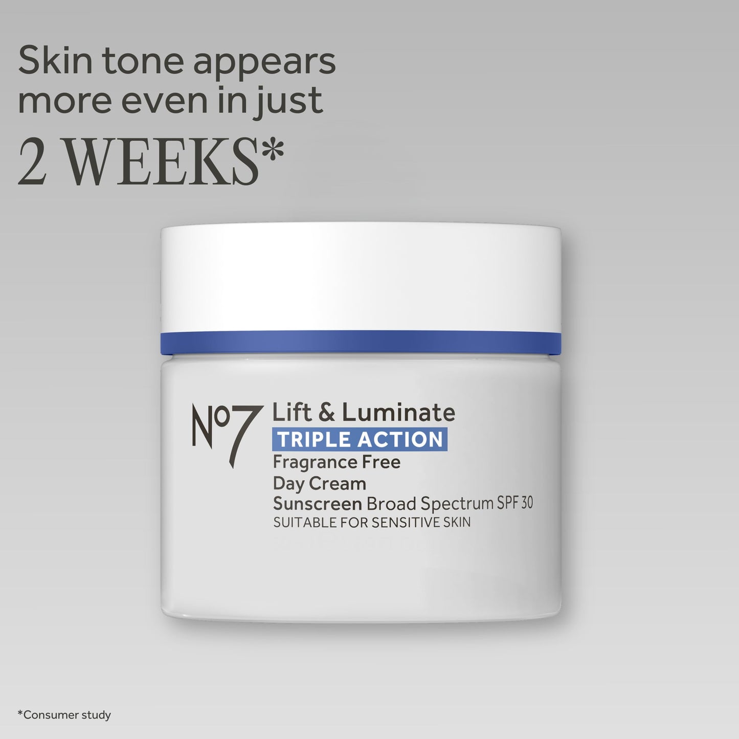 No7 Lift & Luminate Triple Action Face Cream - Fragrance Free Face Moisturizer with SPF 30 - Formulated with Anti Aging Collagen Peptides Beauty and Personal Care No.7