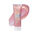 STARBEAM Illuminating Body Gel for Face & Body - Pink Glitter Gel with Argan Oil - Festival Body Glitter & Hydrating Shine - Perfect for Rave Outfits