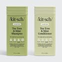 Kitsch Tea Tree & Mint Shampoo & Conditioner Set for Women & Men - Clarifying Hair Care for Oily Hair & Scalp Buildup - Lightweight Balance
