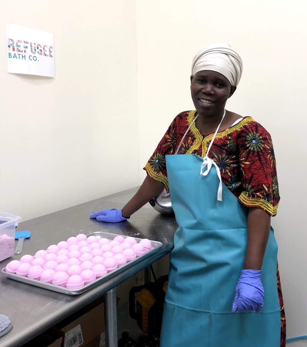 Refugee Bath Co. Variety Pack Bath Bombs 2.5 oz. Each Cocoa Butter and Plant-Based Ingredients Support Refugee Employment in USA (Variety 12 Pack)