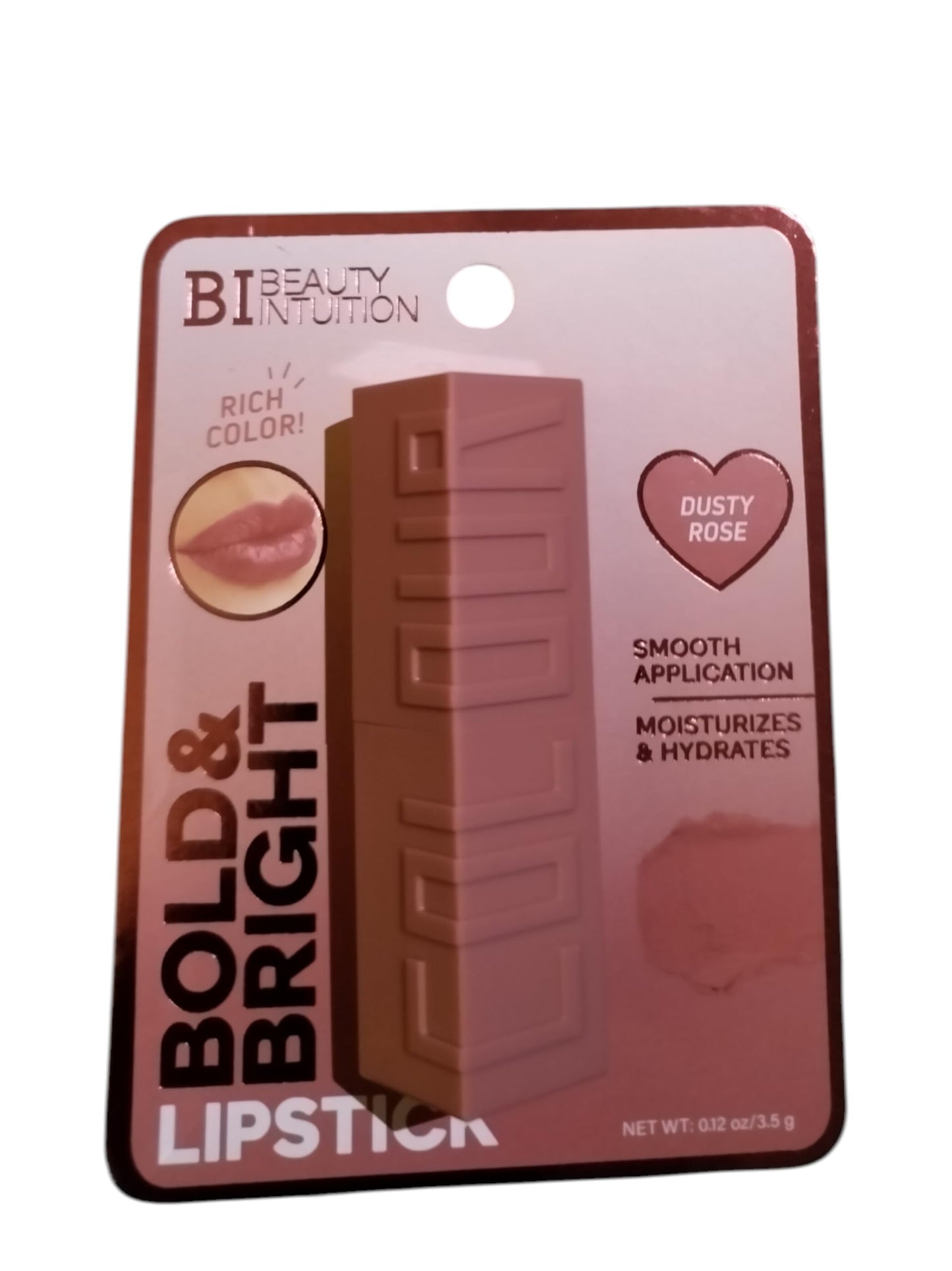 BI Beauty Intuition Bold + Bright Lipstick, Moisturizing & Hydrating Formula, Rich Color, Smooth Application, lip color, makeup, cocoa & cherry (sweet